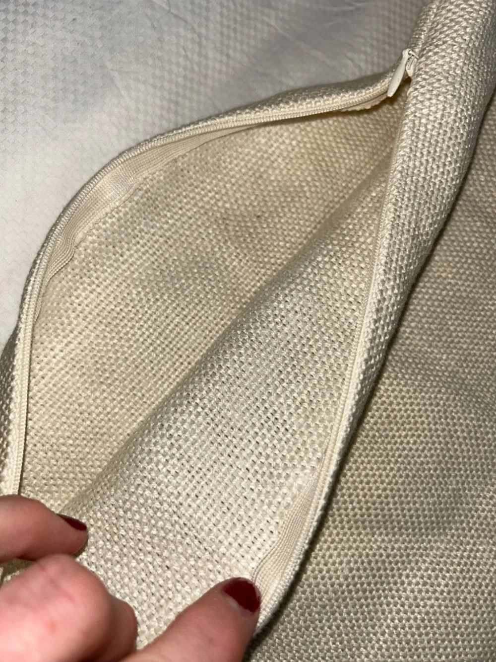 West Elm LINEN ivory pair of accent pillow covers